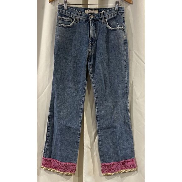 Vintage Paris‎ Blues Women's/Jr Embroiered Jeans size 7 - Picture 1 of 5